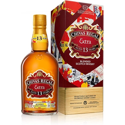 chivas regal extra 13 year old blended scotch whisky.
