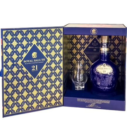 Rượu ROYAL SALUTE 21 hộp quà kèm ly 2027