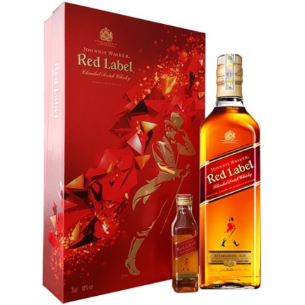 Rượu Johnnie Walker Red hộp quà 