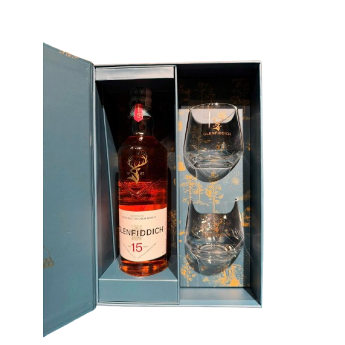 Rượu Glenfiddich 15 Năm Hộp Quà Tết 2027 - Kiệt Tác Quà Biếu Doanh Nghiệp Đẳng Cấp